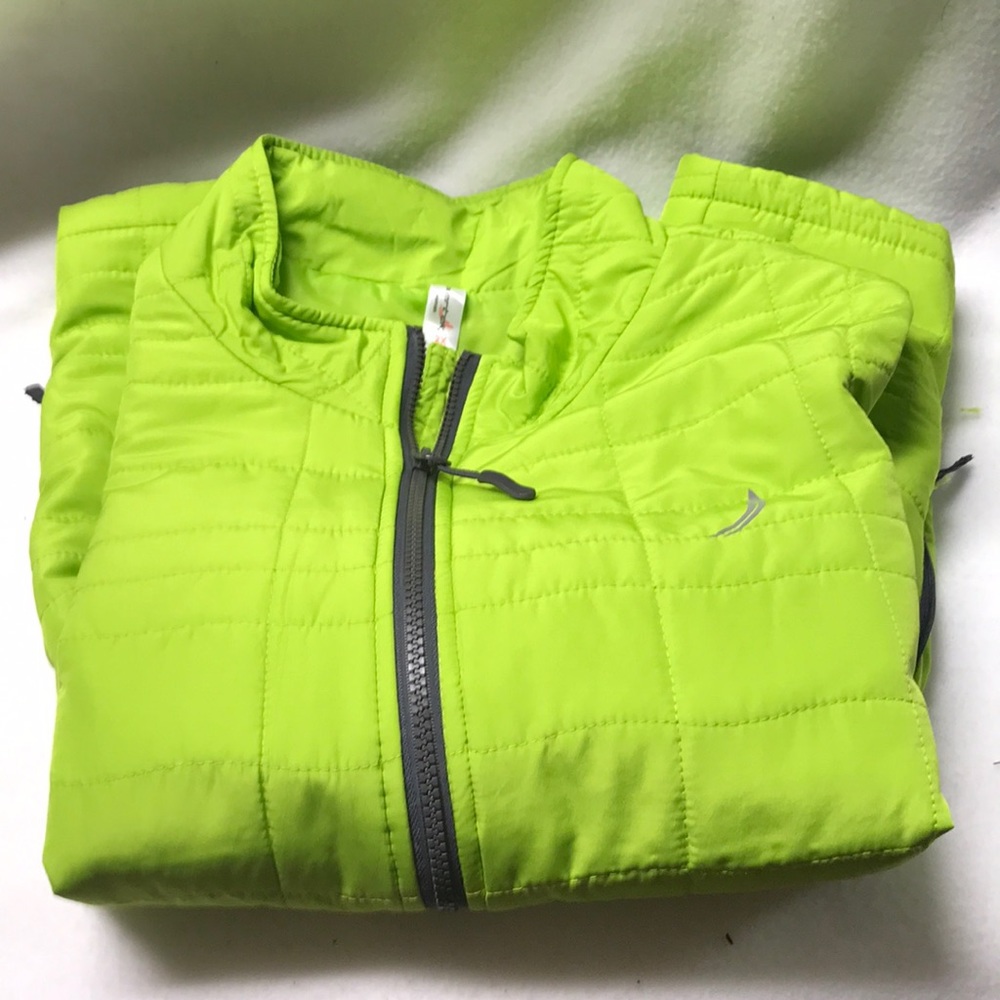 Exertek quilted vest, lime green, 2X, nwt - Picture 2 of 3